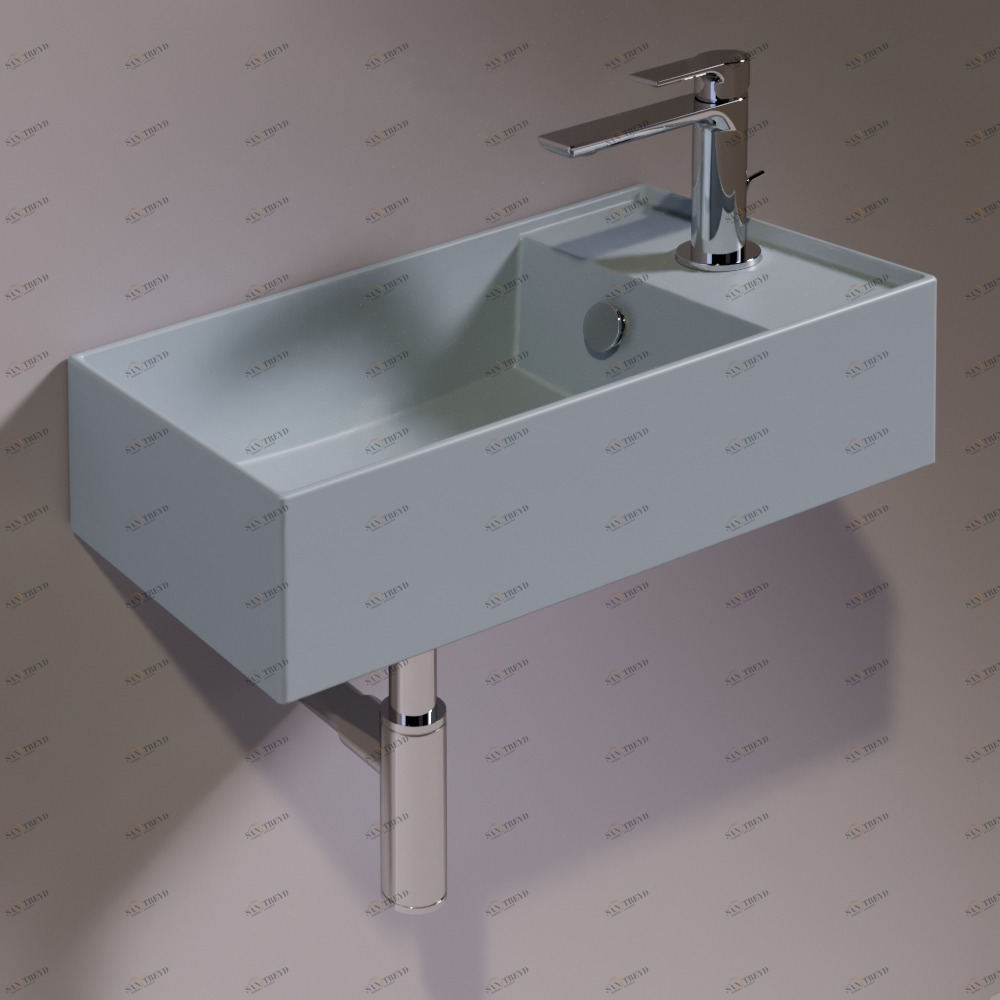 AG50TELAMATT Подвесная раковина настенная прямоугольная Simas Agile