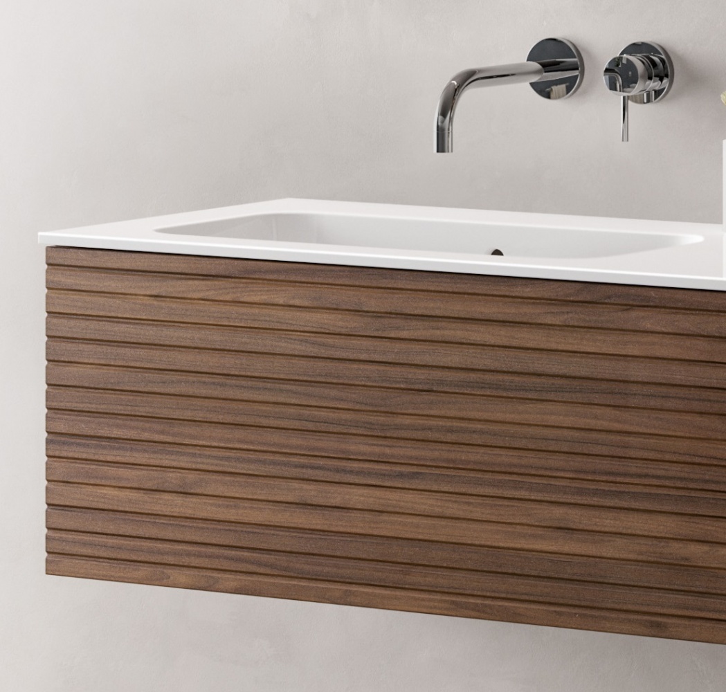 DI3612.10/NOCE IBC Diana, тумба под раковину 120 см (Push открытие), цвет орех