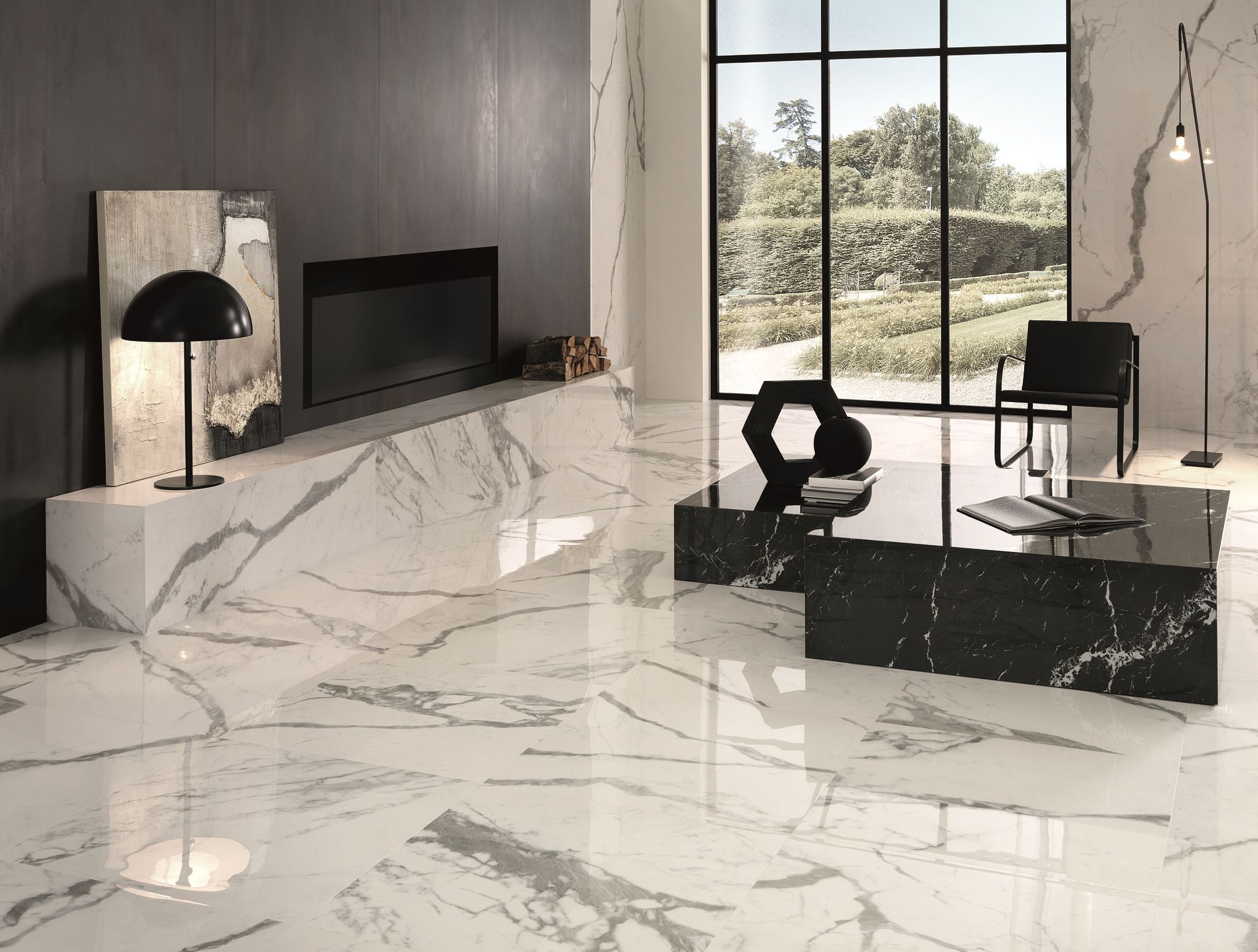 Пол / керамогранит с мраморным эффектом FAP ceramiche Roma Gold ARCH-00044009 - Вид №2