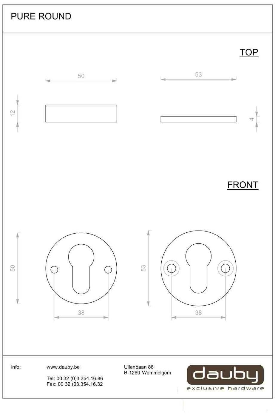 Dauby Круглая насадка Pure® 14889 - Вид №1