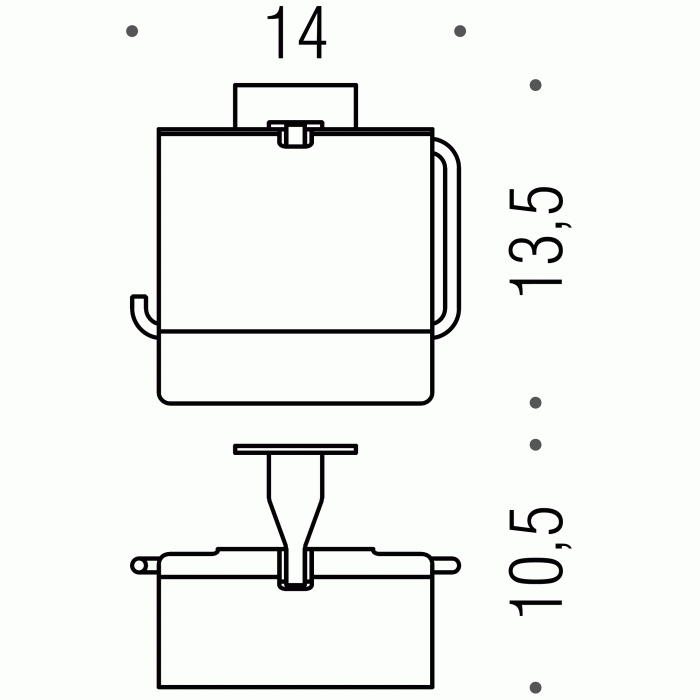 B2991 Держатель туалетной бумаги с крышкой COLOMBO FOREVER Colombo Design - Вид №2