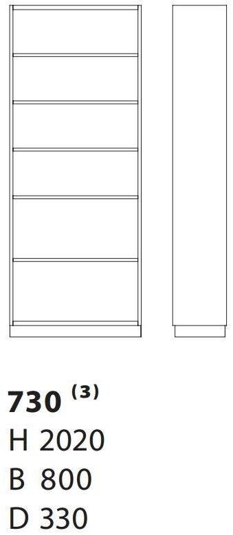 Karl Andersson Отдельностоящий деревянный книжный шкаф Ka72 730  - Вид №1