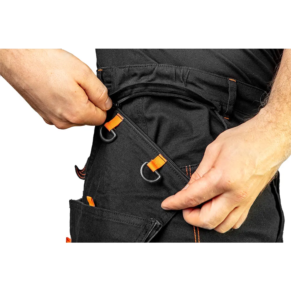 Брюки рабочие со съемными карманами Neo Tools HD Slim черные размер XXXL рост 185 STLM-2197078 - Вид №3