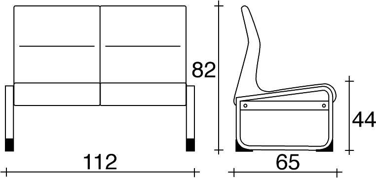 TALIN Скамья из ткани со спинкой One sun-id-1349373 - Вид №1