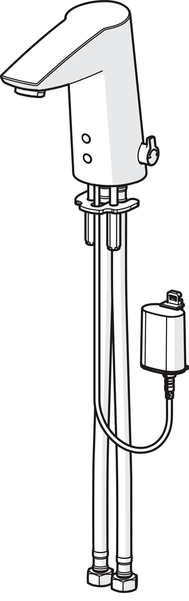 Oras 2814FZ Смеситель для умывальника, 6 V, Bluetooth 2814FZ Cubista Хром  - Вид №2