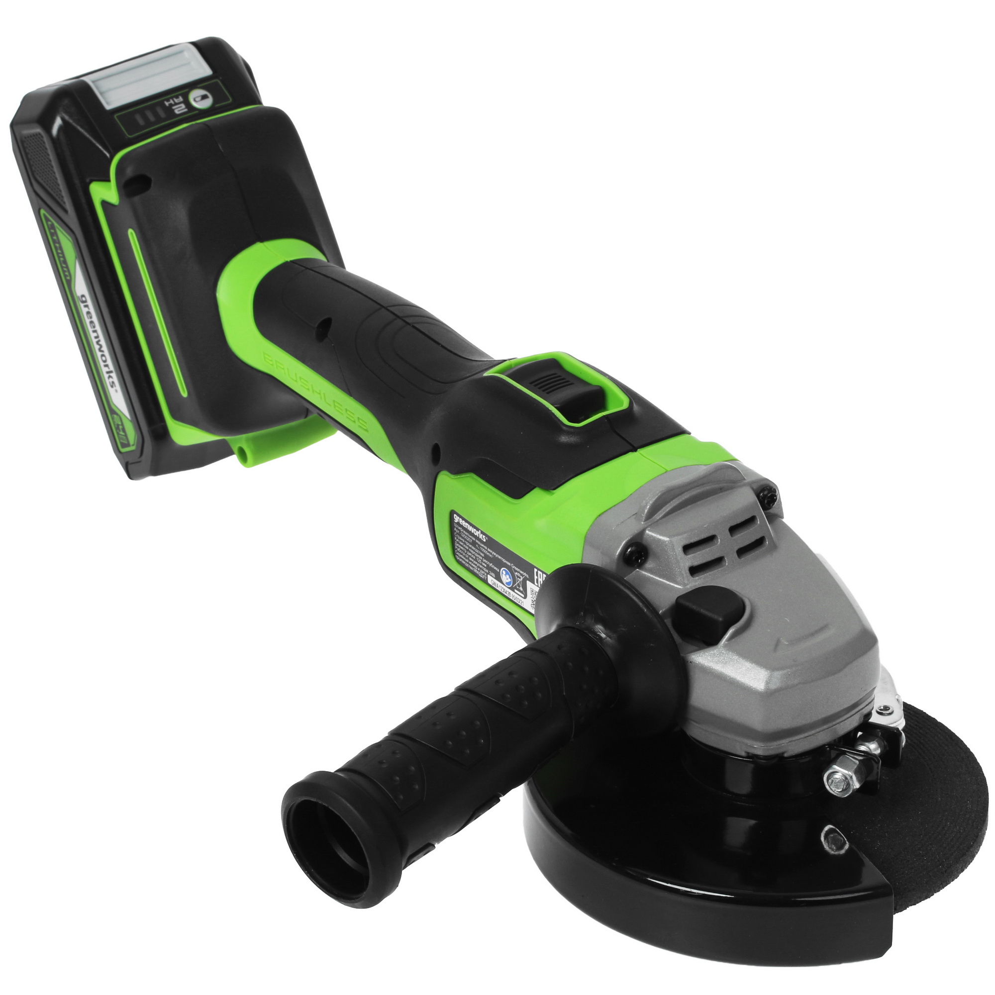 Углошлифовальная машина (УШМ) Greenworks GD24AG 24V 5346973 STDN-0043103 - Вид №6