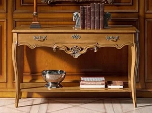 Prestige Прямоугольный консольный стол из вишневого дерева с ящиками Capricci Cvb010