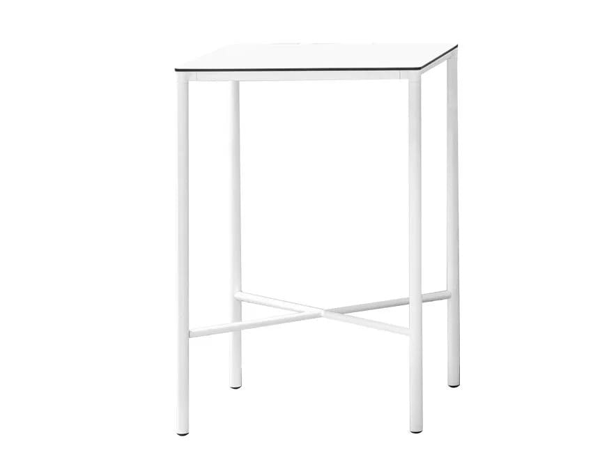 Высокий садовый стол из стали и дерева Bontempi Casa MOON ARCH-00019937