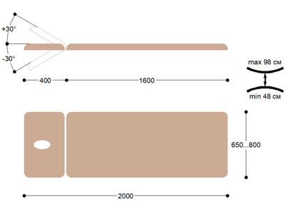 F1E22 Массажный стол heliox f1e22 Heliox  - Вид №3
