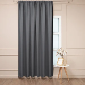 Штора AMORE MIO на ленте 200×280 см темно-серый 89433211