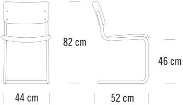 Thonet Консольный штабелируемый стул S 43 sun-id-1486778 - Вид №1