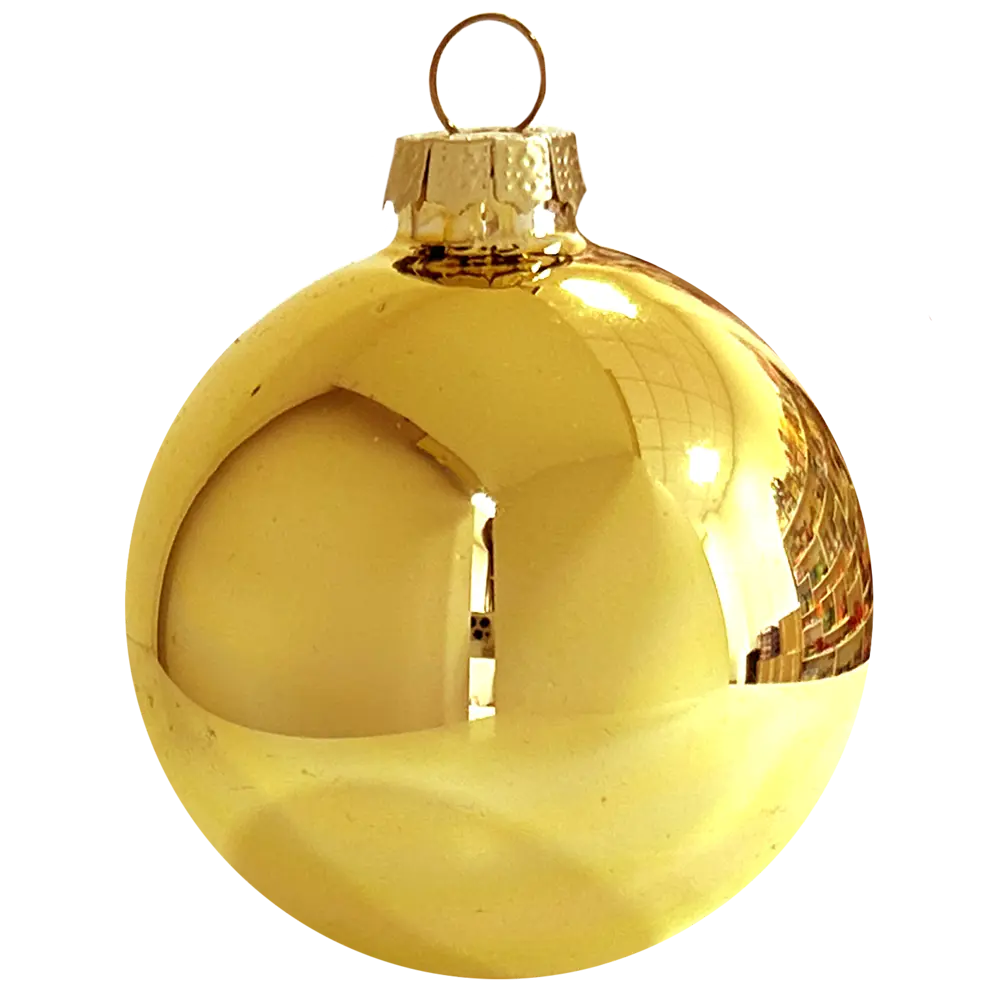 89381647 Набор елочных украшений Подвес ø5 см стекло золотой 26 шт. STLM-1484763 Santreyd  - Вид №3