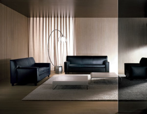 2-местный кожаный диван