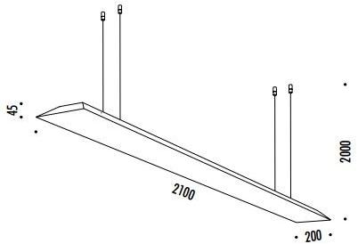 DAVIDE GROPPI Люминесцентный подвесной светильник из металла sun-id-1418112 - Вид №2