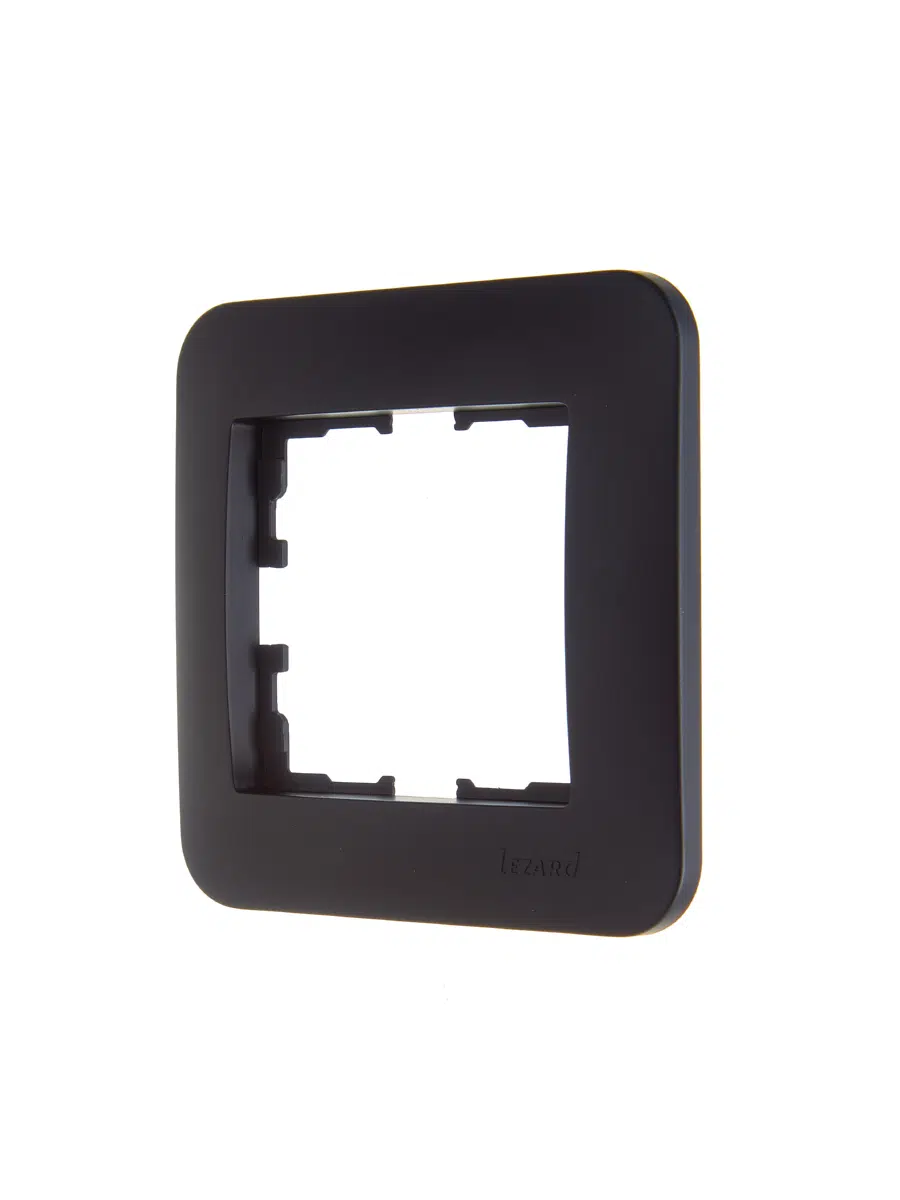 ASTI Рамка 1-ая горизонтальная б/вст чёрный бархат LEZARD 7081-4200-146 - Вид №2