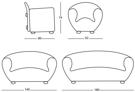 Giovannetti Кресло с мягкой обивкой L'agostina sun-id-1485788 - Вид №2