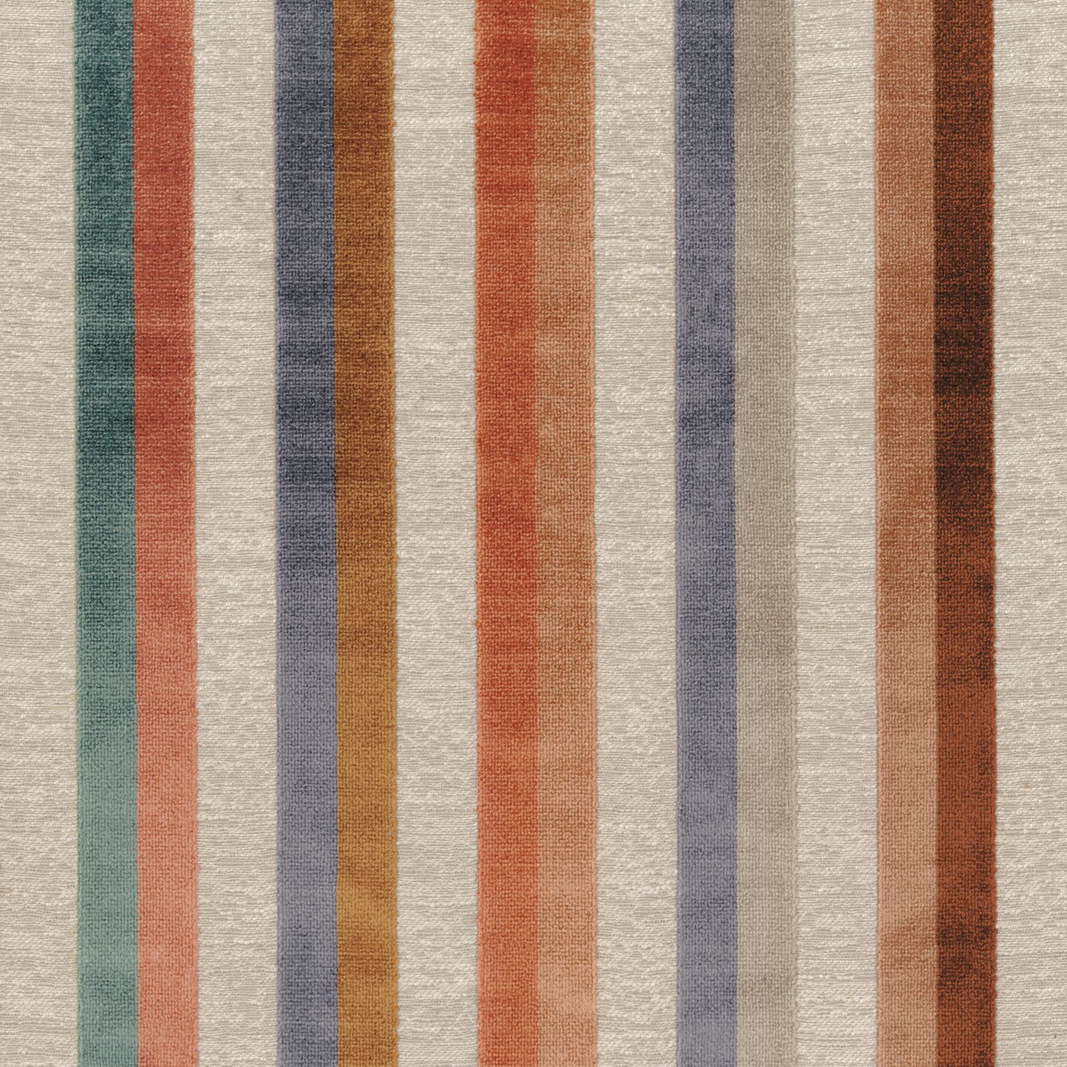Бархатная полосатая ткань Casamance Point de Vue ARCH-00146060 - Вид №5