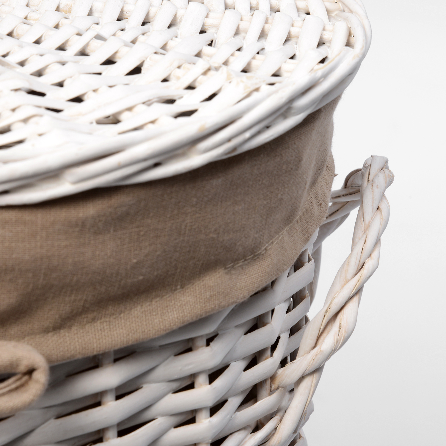 WB-106-L Aller Плетеная корзина для белья с крышкой WasserKRAFT  - Вид №2