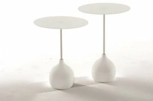 Tonin Casa Круглый стеклянный высокий журнальный столик  T8155