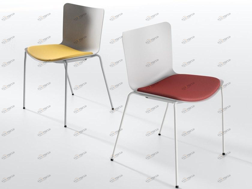 IBEBI Штабелируемый стул из полипропилена со встроенной подушкой Zaza sun-id-1459833