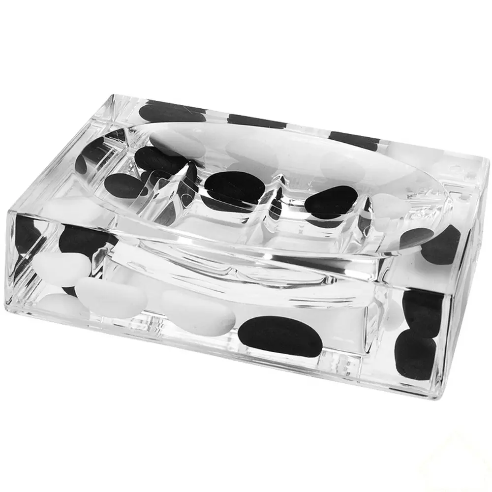 Мыльница настольная Black and white WESS STLM-2015620