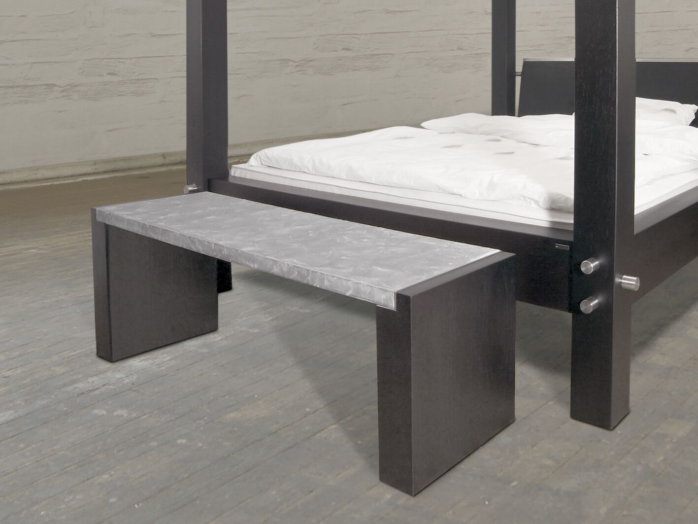 Стальная и деревянная скамья Wissmann raumobjekte ART350 ARCH-00139430