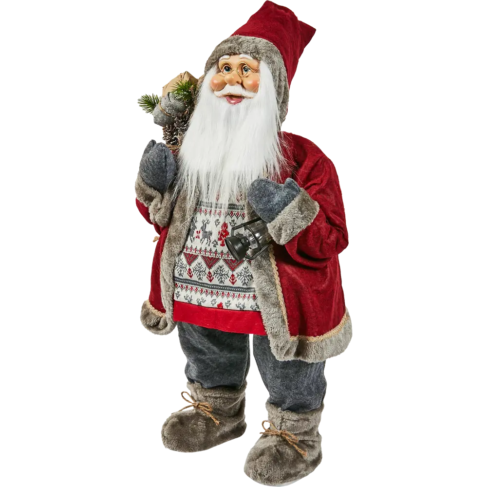 87547273 Фигура декоративная Санта в красном 80см STLM-1376354 Santreyd Christmas - Вид №1