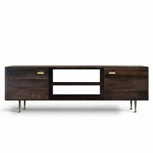 Тумба под телевизор с 2 дверями ясень кофейный Bullwood ACWD BULLWOOD 00-3981921 Коричневый