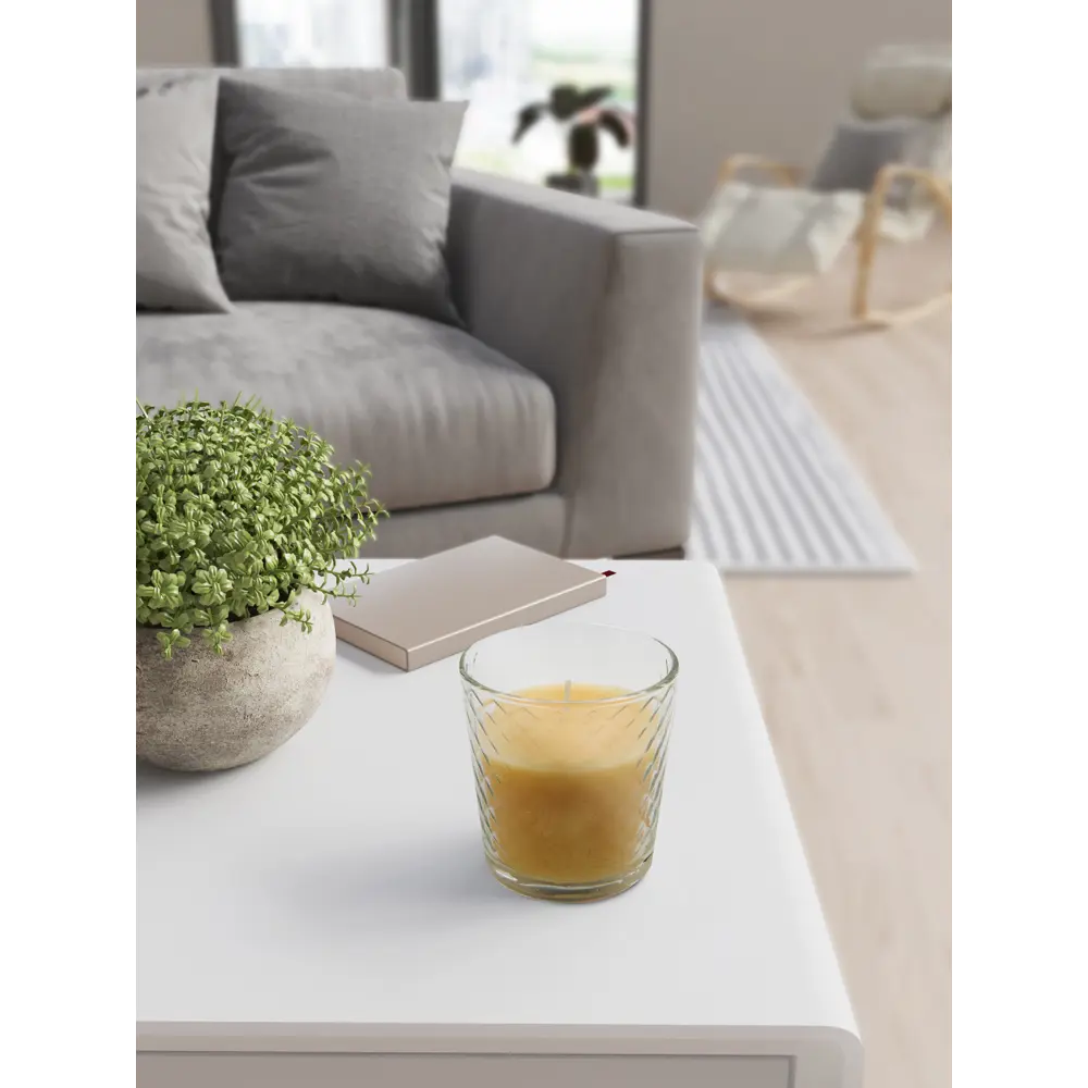 Свеча ароматизированная в стакане Ваниль 82018467 STLM-2066527 Santreyd  - Вид №2