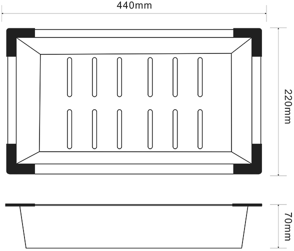 Коландер ZorG Inox C 12-51 BRONZE, бронза - Вид №1