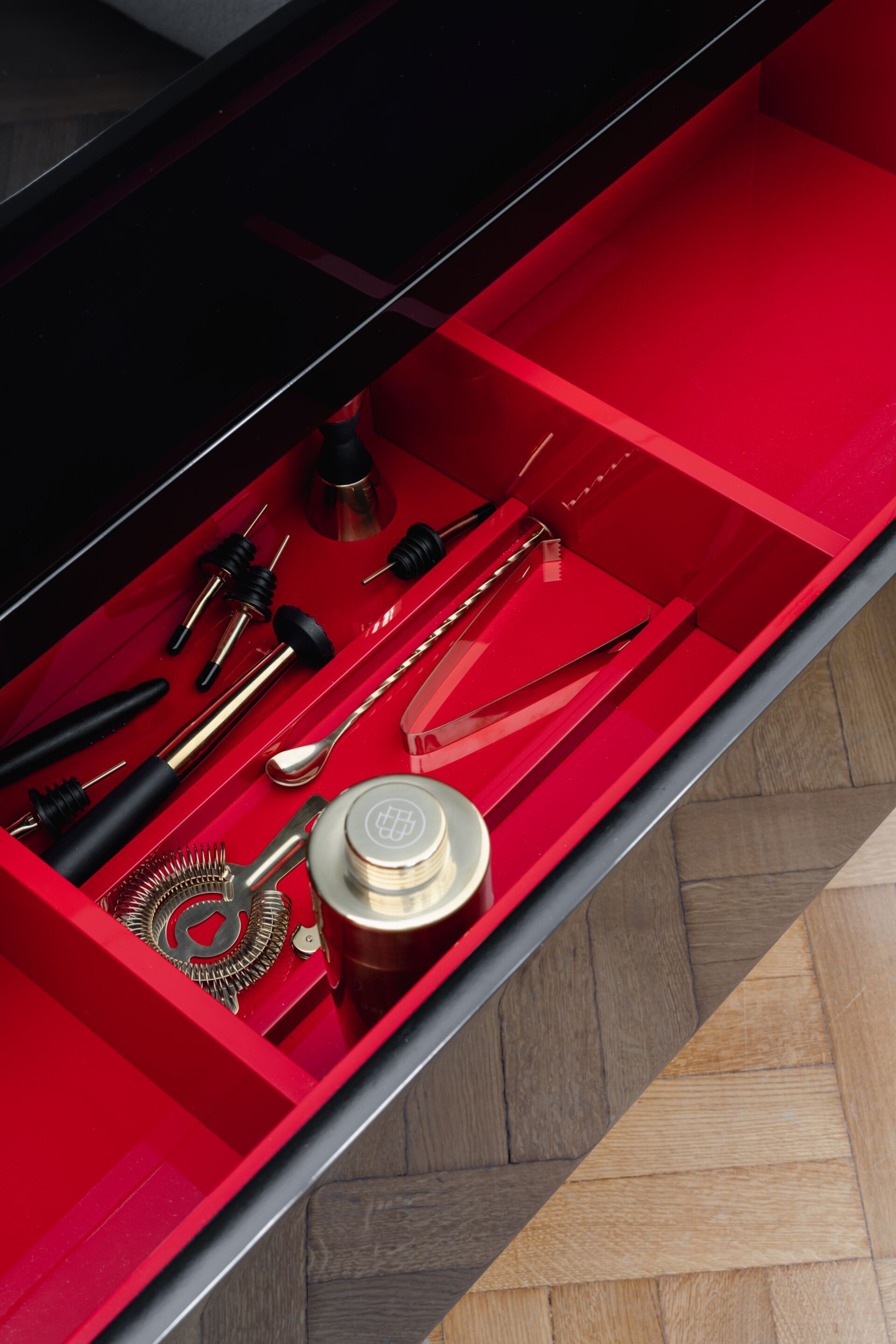 Деревянный барный шкаф со встроенным освещением DOM EDIZIONI TANGUY ARCH-00040316 - Вид №2