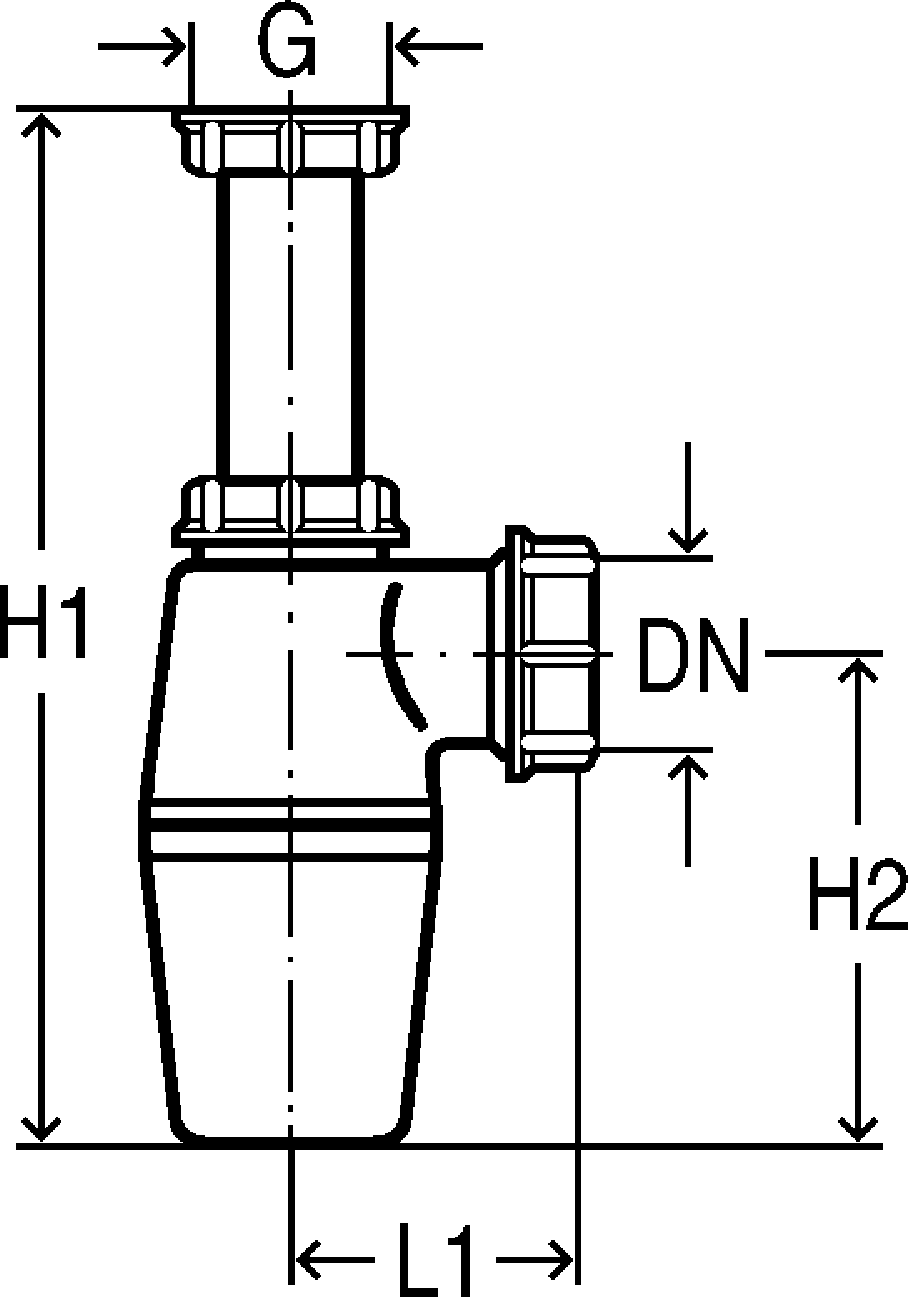Канализационная арматура  Сифоны для моек, умывальников и бытовой техники  Трапы VIEGA 101 992 Модель 5725.2  - Вид №2