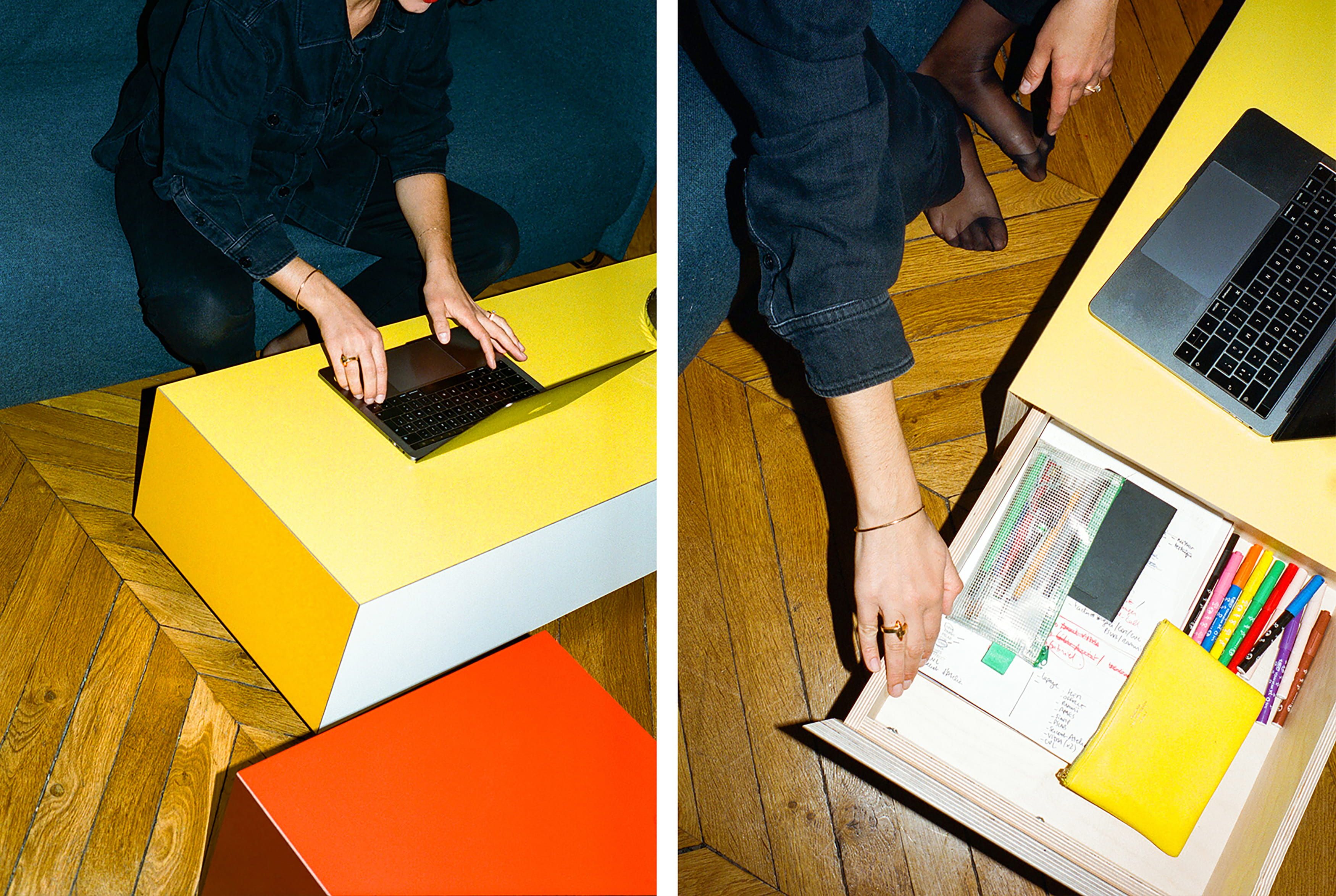 Низкий журнальный столик из фанеры Established&Sons Bloc ARCH-00030227 - Вид №9