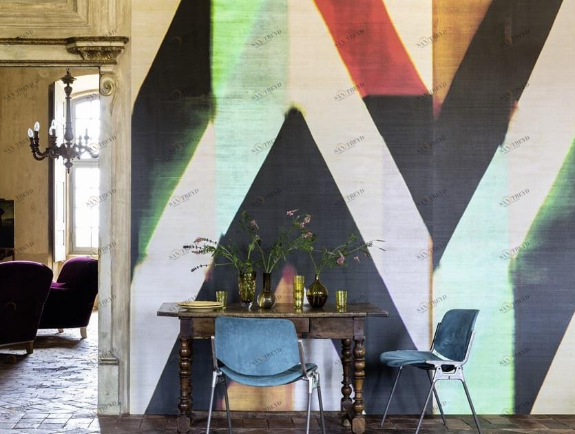 Élitis Геометрические панорамные виниловые обои sun-id-1345469