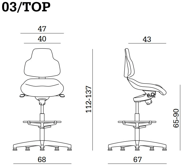 Linea Fabbrica Офисный стул с 5 спицами из кожзаменителя с подставкой для ног Joko sun-id-1447461 - Вид №5