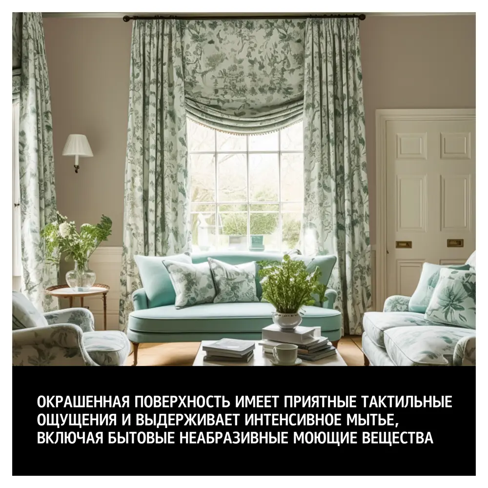 Краска MAITRE DECO One Coat для стен и потолков - матовая белая 2.7 л 85263978 STLM-0060650 - Вид №3
