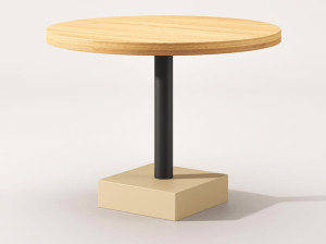 Круглый дубовый стол