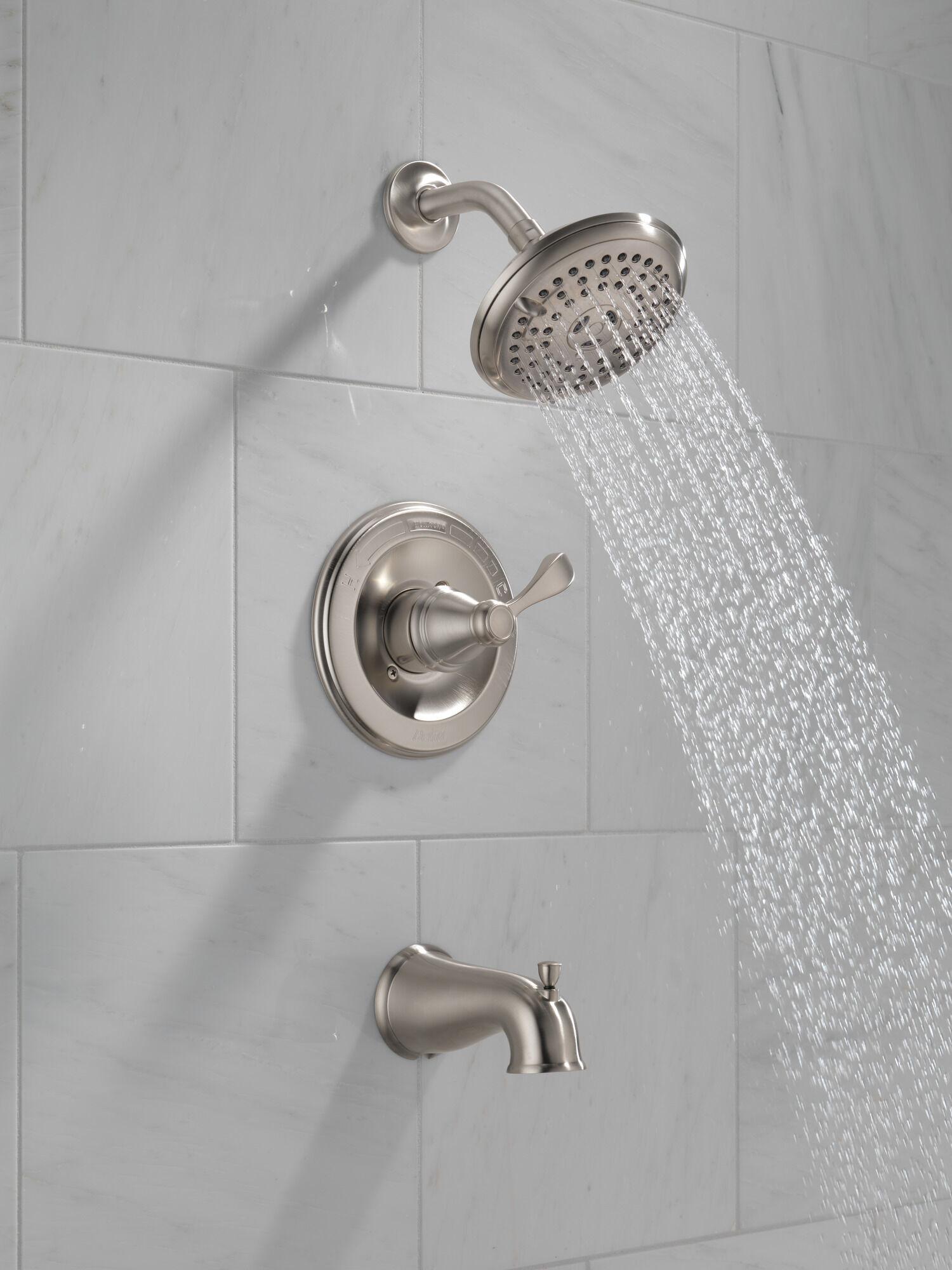 144984C-BN-A Монитор серии 14 для ванны и душа Delta Faucet Porter Матовый никель - Вид №2