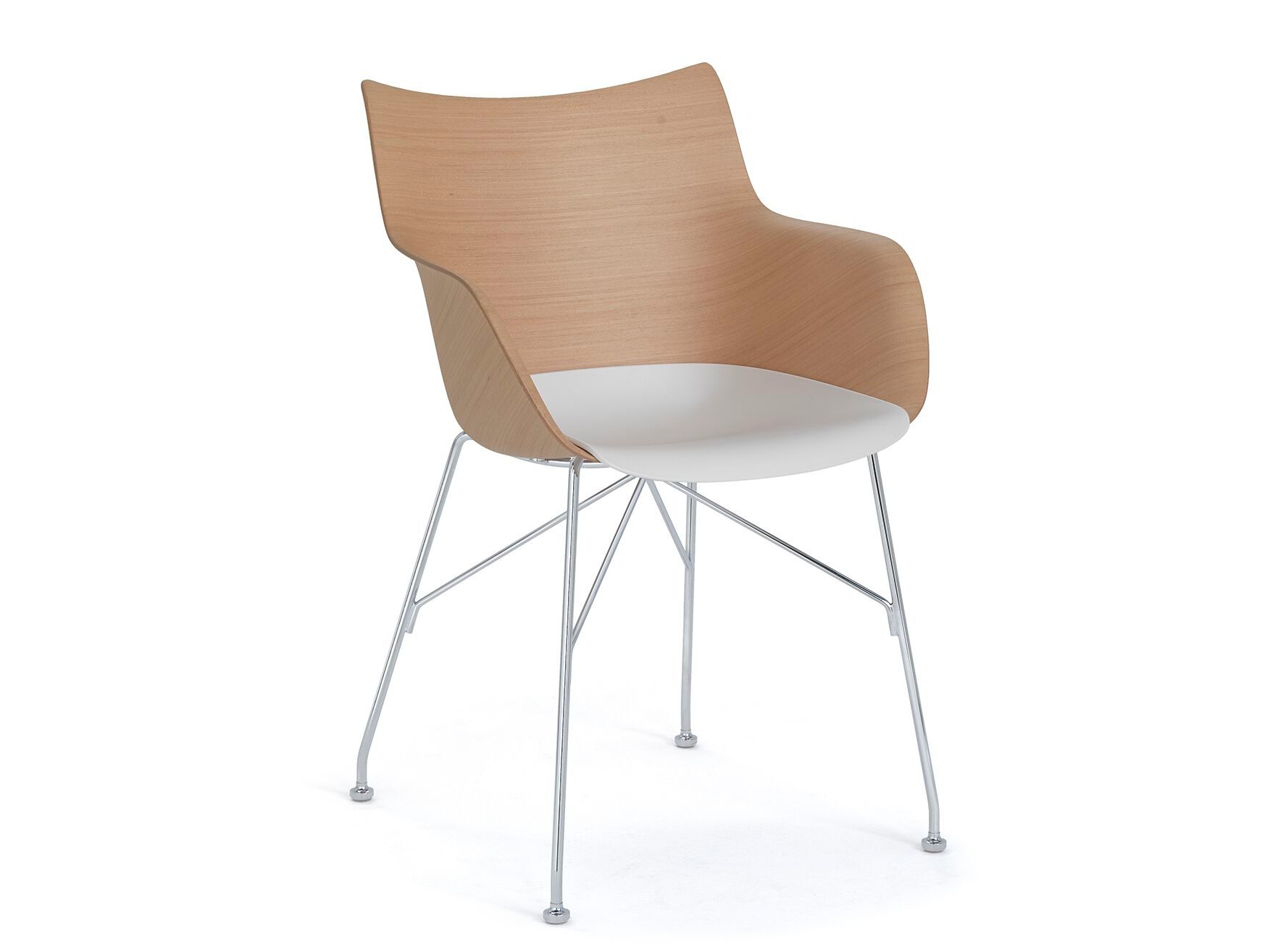 Деревянный стул с подлокотниками Kartell Smart Wood ARCH-00124902