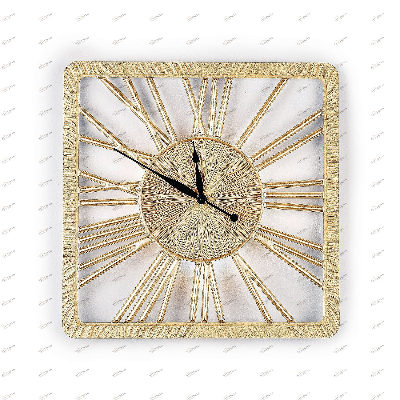 Часы настенные квадратные золото TWINKLE NEW IN SHAPE TWINKLE 00-3860062 Золото 