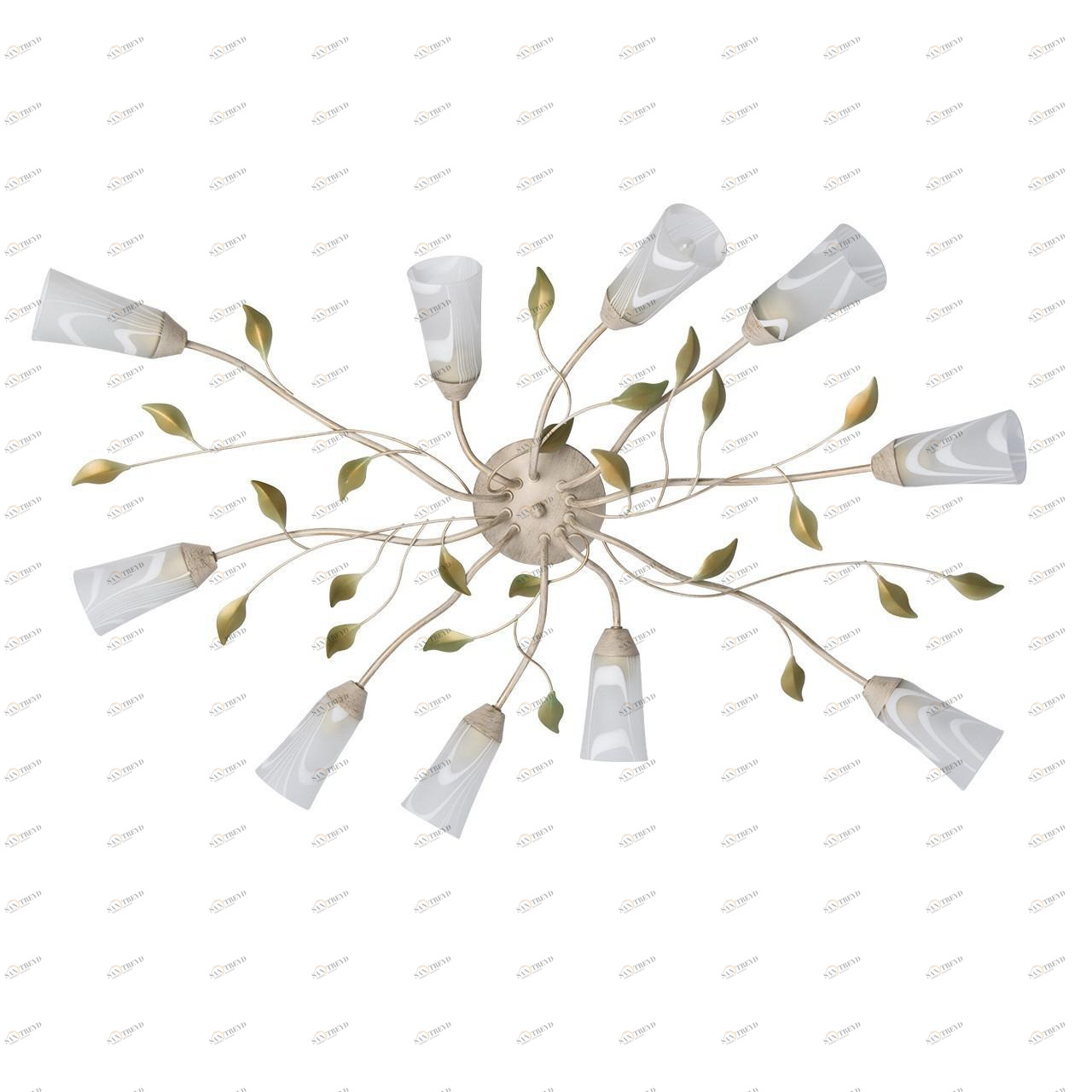 Потолочная люстра MW-Light Восторг 242015510 MW-LIGHT ДИЗАЙНЕРСКИЕ, ВОСТОРГ 182702 Белый 