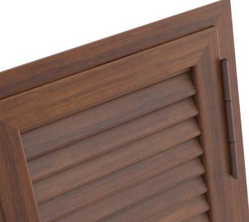 Kikau Бронированный алюминиевый ставень с неподвижными ламелями K80 sun-id-1469524 - Вид №1