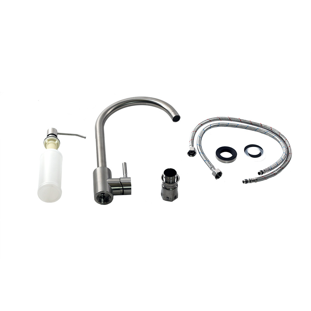 Мойка D6045H+4 сатин MELANA ProfLine 3,0/220 комплект мойки из нержавеющей стали 5 в 1  - Вид №15