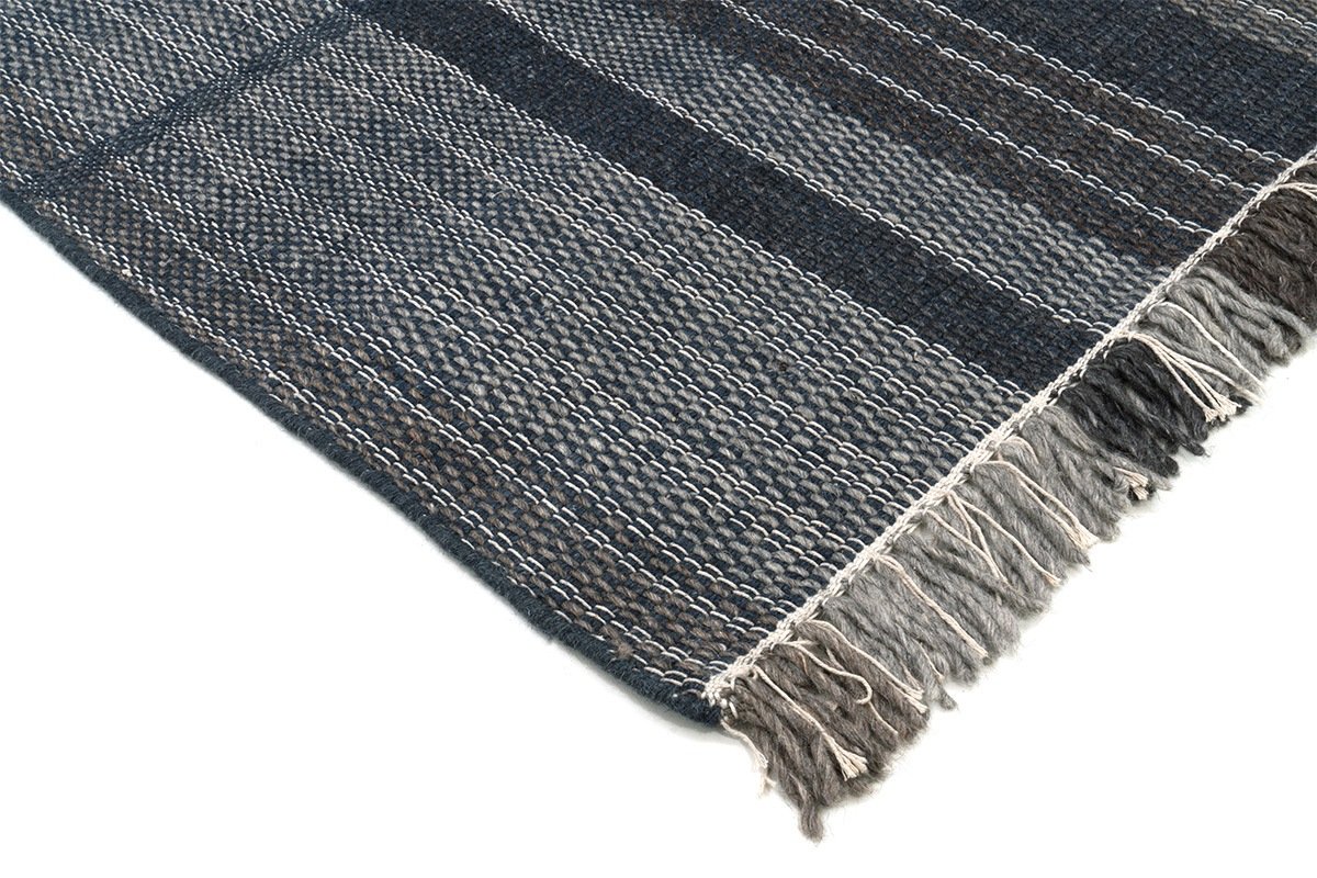 Ковер шерстяной прямоугольный цвет индиго 230х160 см Norton Indigo CARPETDECOR ДИЗАЙНЕРСКИЕ, HANDMADE 00-3893116 Синий  - Вид №1