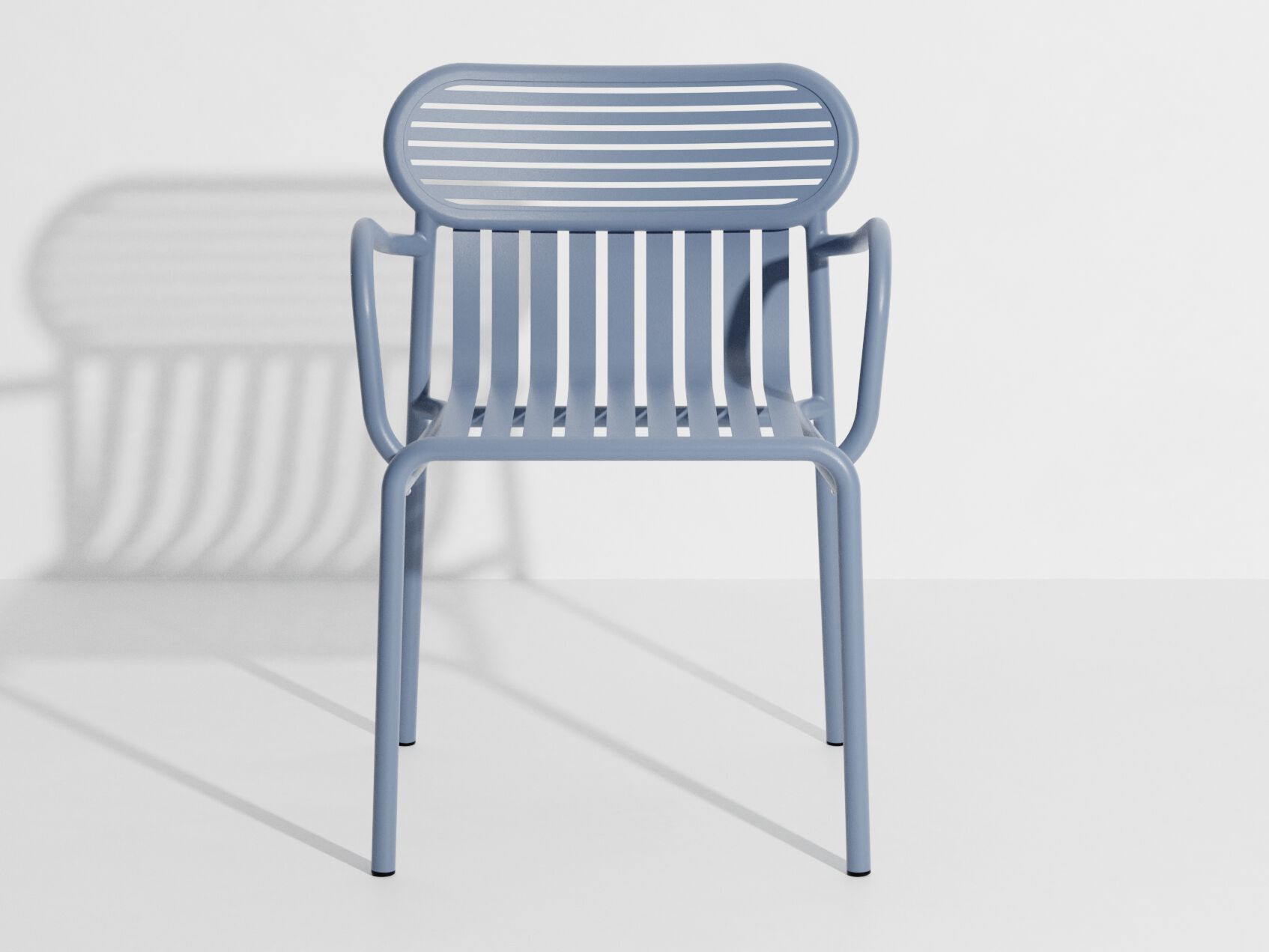 Алюминиевый штабелируемый стул с порошковым покрытием с подлокотниками Petite Friture выходные ARCH-00096326 - Вид №26