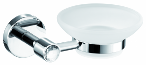 H9700/15CRС Sanibano Sahara, настенная стеклянная мыльница, цвет хром-кристаллы Swarovski crystal