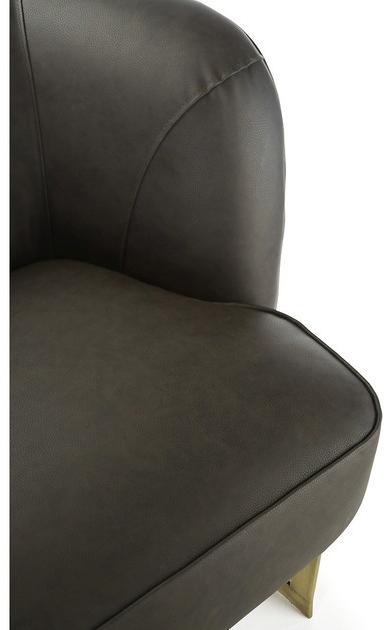 MARIONI Мягкое кресло из экокожи с подлокотниками Joan 02706 - Вид №5