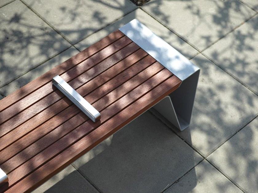 mmcité1 Скамья из стали и дерева без спинки Radium sun-id-1455670 - Вид №4