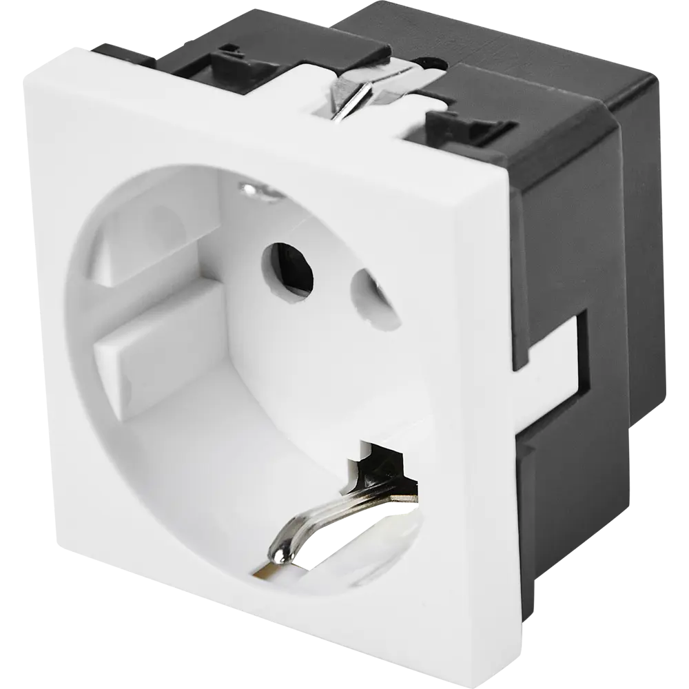 Розетка встраиваемая LEXMAN с защитными шторками и заземлением 88039816 STLM-1105979 - Вид №1