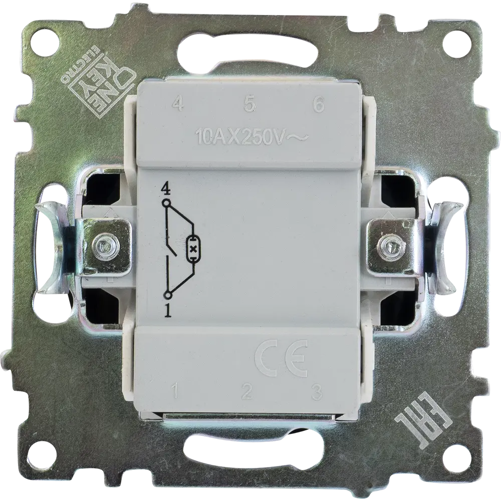 ONEKEYELECTRO Выключатель Florence с подсветкой, матовый черный 82127018 STLM-0019903 - Вид №3